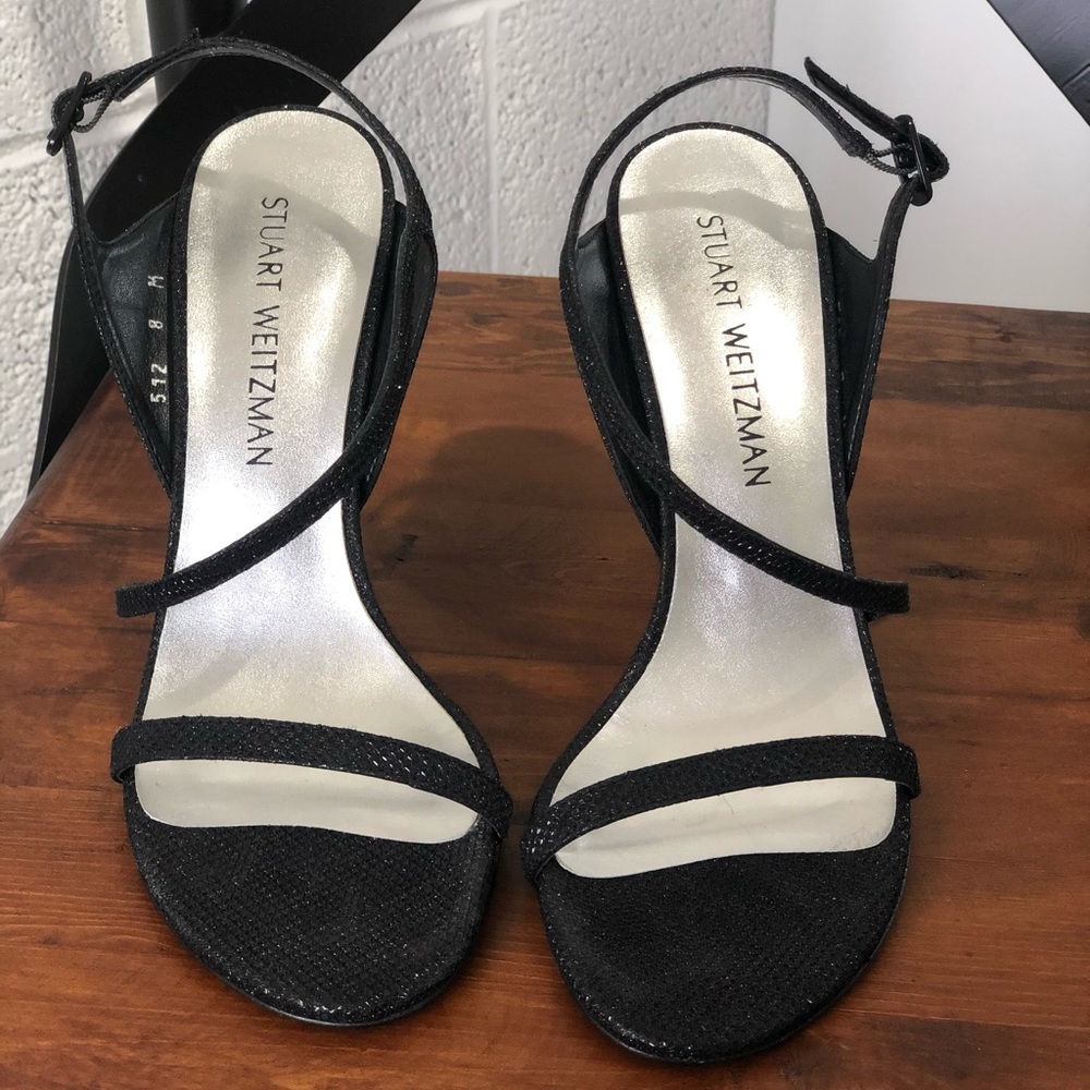 Stuart Weitzman Sensual Sparkly Heels- they were worn for about and hour…
